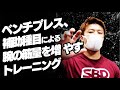 ベンチプレス、補助種目による腕の筋量を増やすトレーニング【SBDアスリート】渋谷優輝