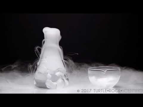 Dry Ice Sublimating