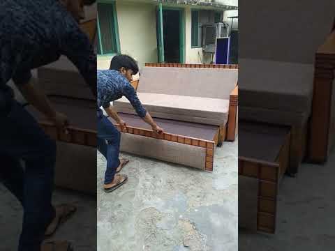 Sofa Cum Bed Wooden available at Cheap Price Contact Us To Buy #sofacumbed #shorts #youtubeshorts