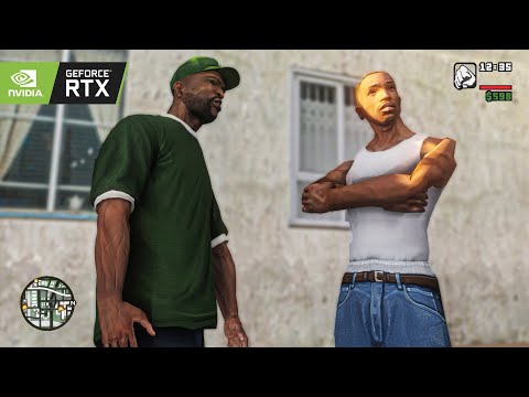 GTA San Andreas RTX 3090 'Tagging Up Turf' 4K Gameplay! GTA SA Realistic Graphics Remastered Mod