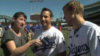 Blue Carpet Backstreet Boys sing the National Anthem interview