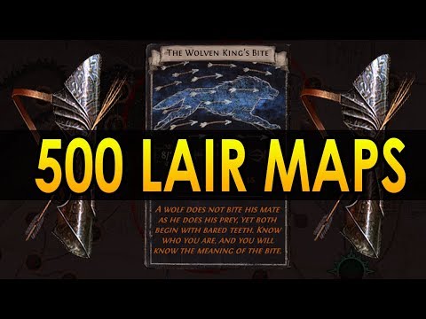 Loot from 500 Lair Maps - Divination & Currency Farming Guide in Path of Exile [3.5]