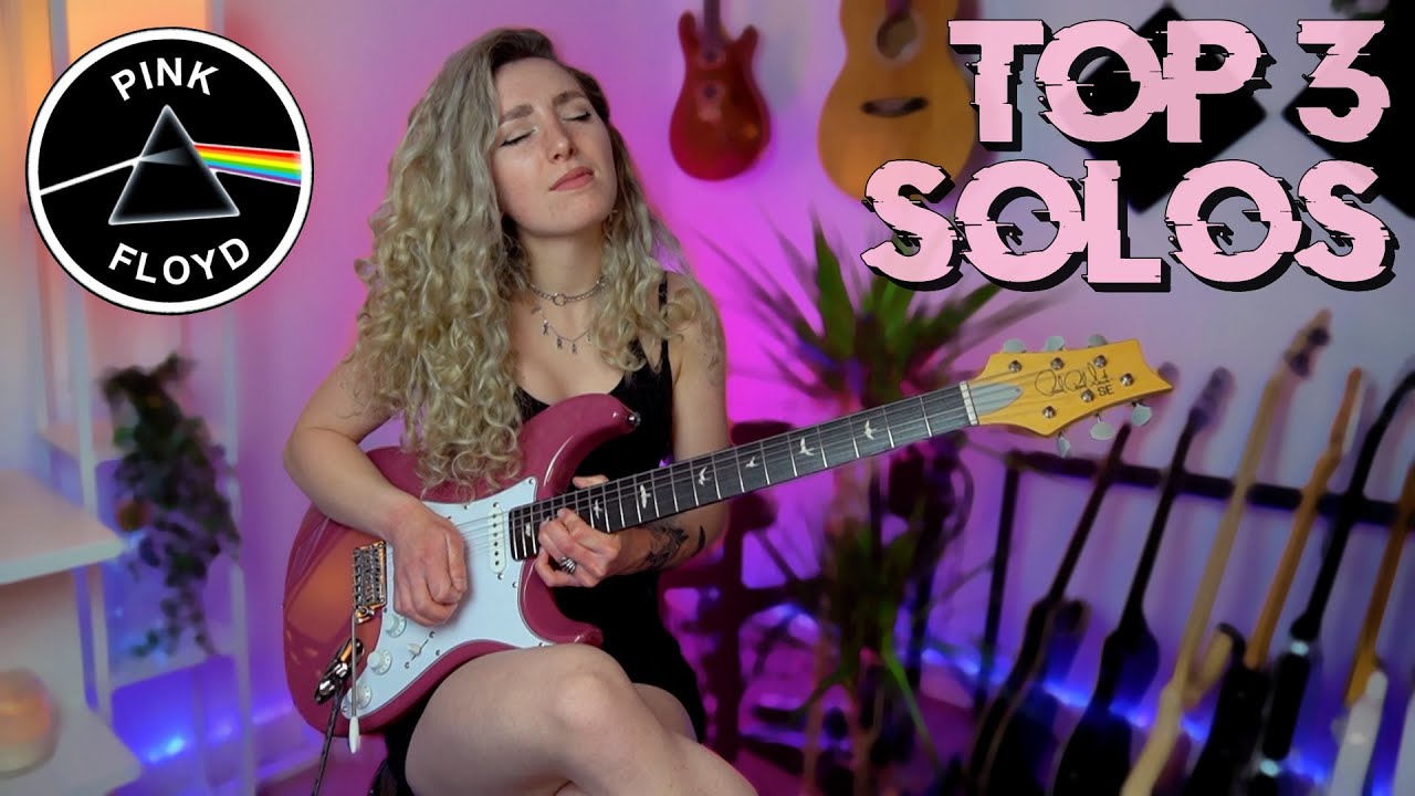 Top 3 Pink Floyd Solos | Guitar Cover by Sophie Burrell - YouTube