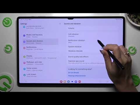How to Enter Vibration Settings in Samsung Galaxy Tab S9 Ultra - Adjust Vibrations