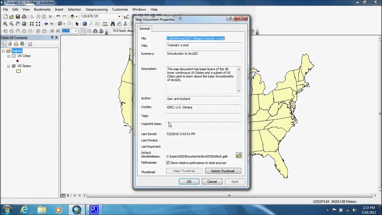 GIS Tutorial 1 Workbook: Tutorial 1-2