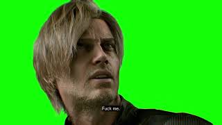 Leon S. Kennedy "f＊ck" me Resident Evil Requiem green screen