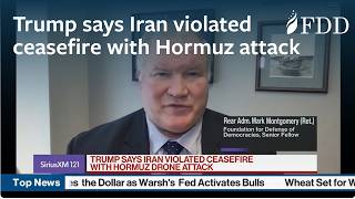Trump says Iran violated ceasefire with Hormuz drone attack | RADM (Ret) Mark Montgomery | Bloomberg