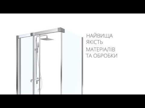 Душевая дверь Ravak Matrix MSD2 110 R, сатин, Transp.(0WPD0U00Z1) видео