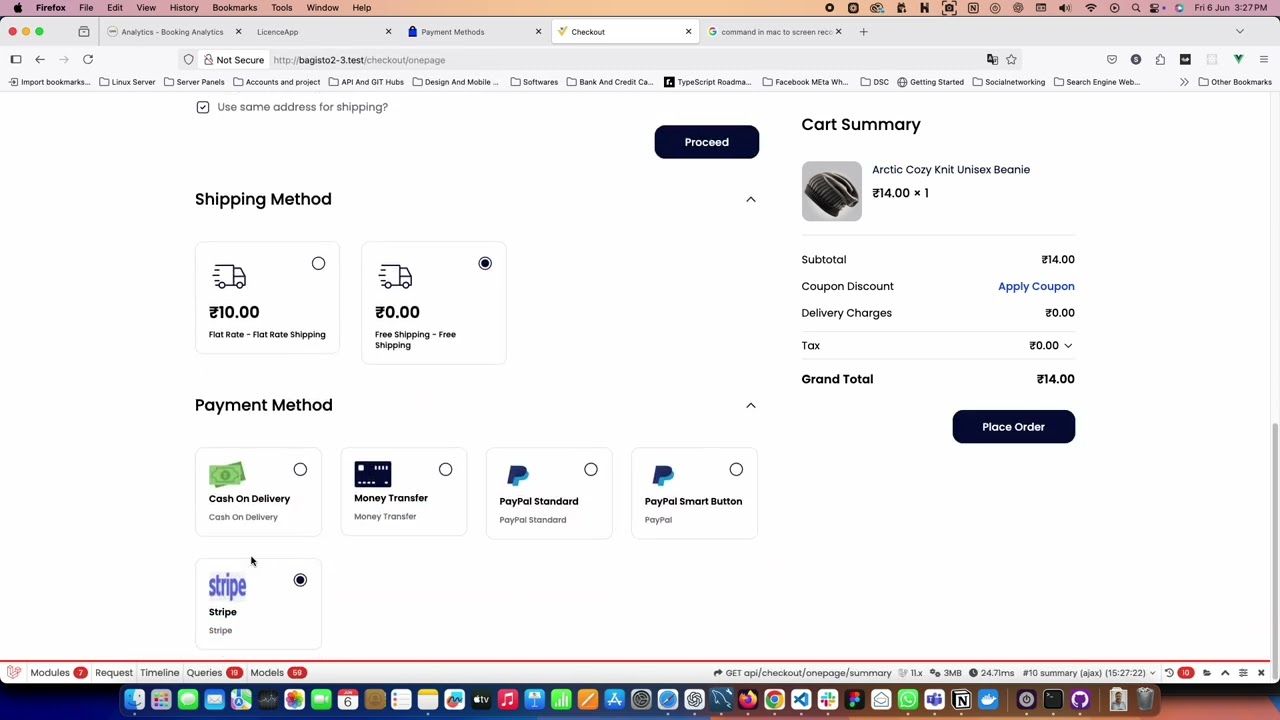 Bagisto Stripe Payment Gateway Tutorial