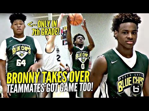LeBron James Jr Takes OVER In The Clutch! Blue Chips WHOLE Squad Is Nice! Midwest Mania Highlights!
