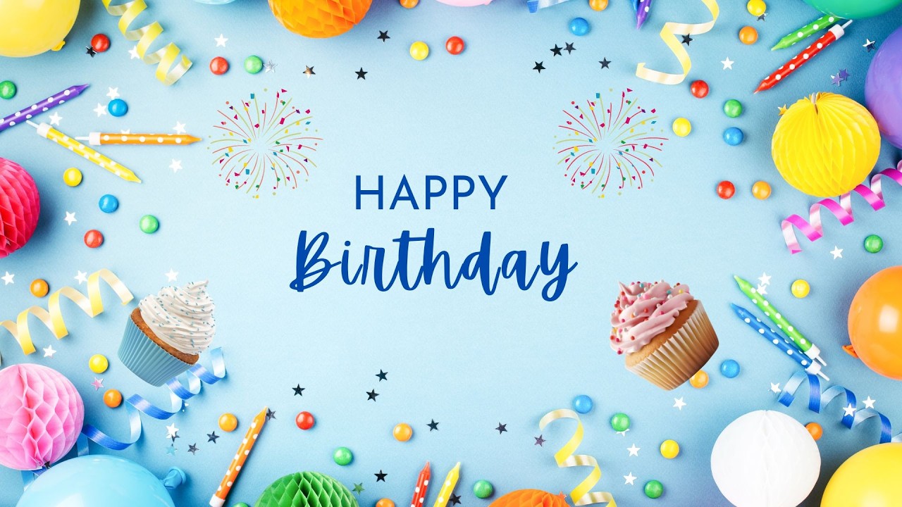 Generic Happy Birthday Party Screen | 2 Hour Birthday Wallpaper for Any Age