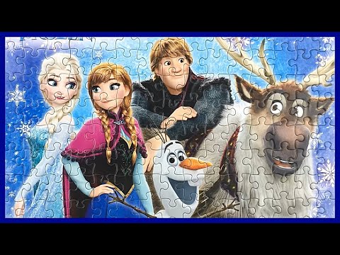 Frozen Puzzles Elsa Anna Olaf rompecabezas de frozen アナと雪の女王 パズル - холодное сердце собираем пазлы