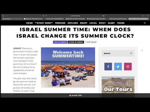 Summer in Israel Ends October 31, 2021