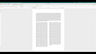 How to have both paragraph and two columns in a single document in Microsoft Word