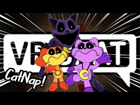 Surviving CatNap In VRChat! - VRChat Funny Moments (Poppy Playtime Chapter 3 & Smiling Critters)