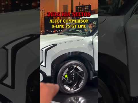 Part of a video titled 2026 Kia Seltos Alloy Wheel Difference. Which one do you like ...
