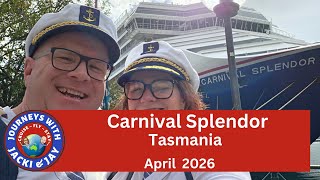 Carnival Splendor Tasmania April 2026