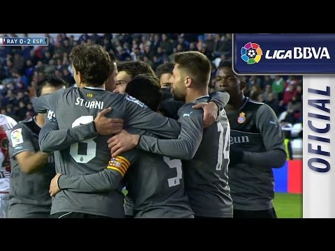 Gol de penalti de Sergio García (0-2) Rayo Vallecano - RCD Espanyol - HD