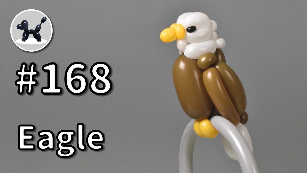 Eagle - How to Make Balloon Animals #168 / バルーンアートの作り方 #168  (ワシ)