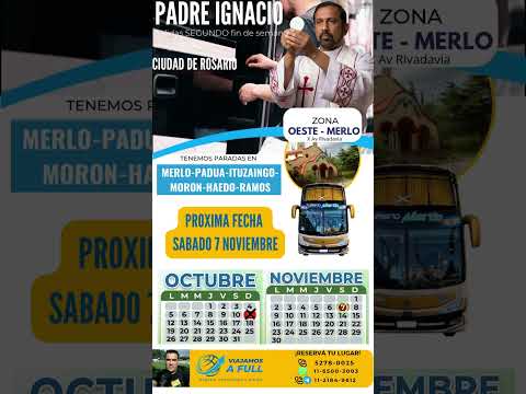 Viaje al Padre Ignacio desde Merlo