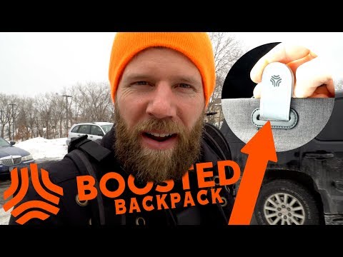 BOOSTED BOARD BACKPACK  what is this silver thing