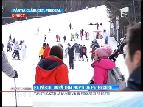 Pe pârtii, dupa 3 nopţi de petrecere