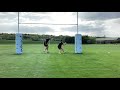 A Rugby Drill/training to work on footwork and speed