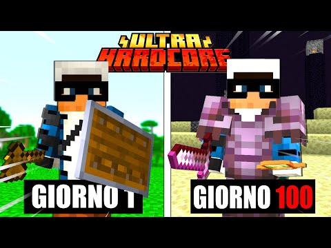 GIOCO PER 100 GIORNI IN ULTRA HARDCORE SU MINECRAFT - ITA