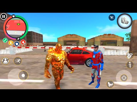 Rope Hero Vice Town Update | Stone Man In Jail Fight To Army | Rope Hero New Zombie Fight Army Tank