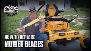How To Replace Lawn Mower Blades / Cub Cadet ZT1 & ZT2