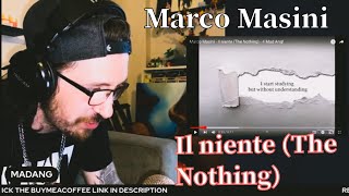 METALHEAD REACTS| Marco Masini - Il niente (The Nothing)