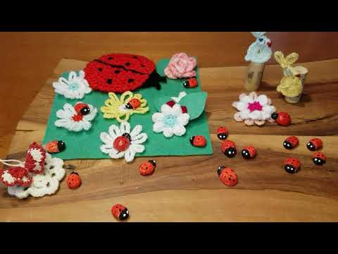 Πασχαλίτσες από πηλό - handmade clay ladybug - how to make a clay ladybug step by step#handmade