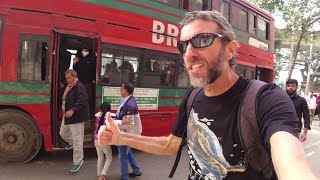 Double Decker Bus Ride & Local Food in BANGLADESH