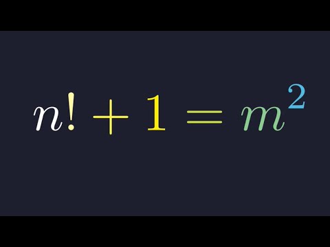 Warum ist n! + 1 = m² so selten? | Mathematik-Olympiade-Aufgaben