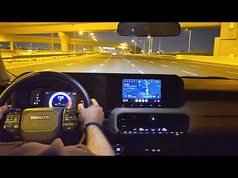 POV- 2025 Land Cruiser Prado|Highway Night Drive.(POWERFUL,SMOOTH) #pov #landcruiser #prado