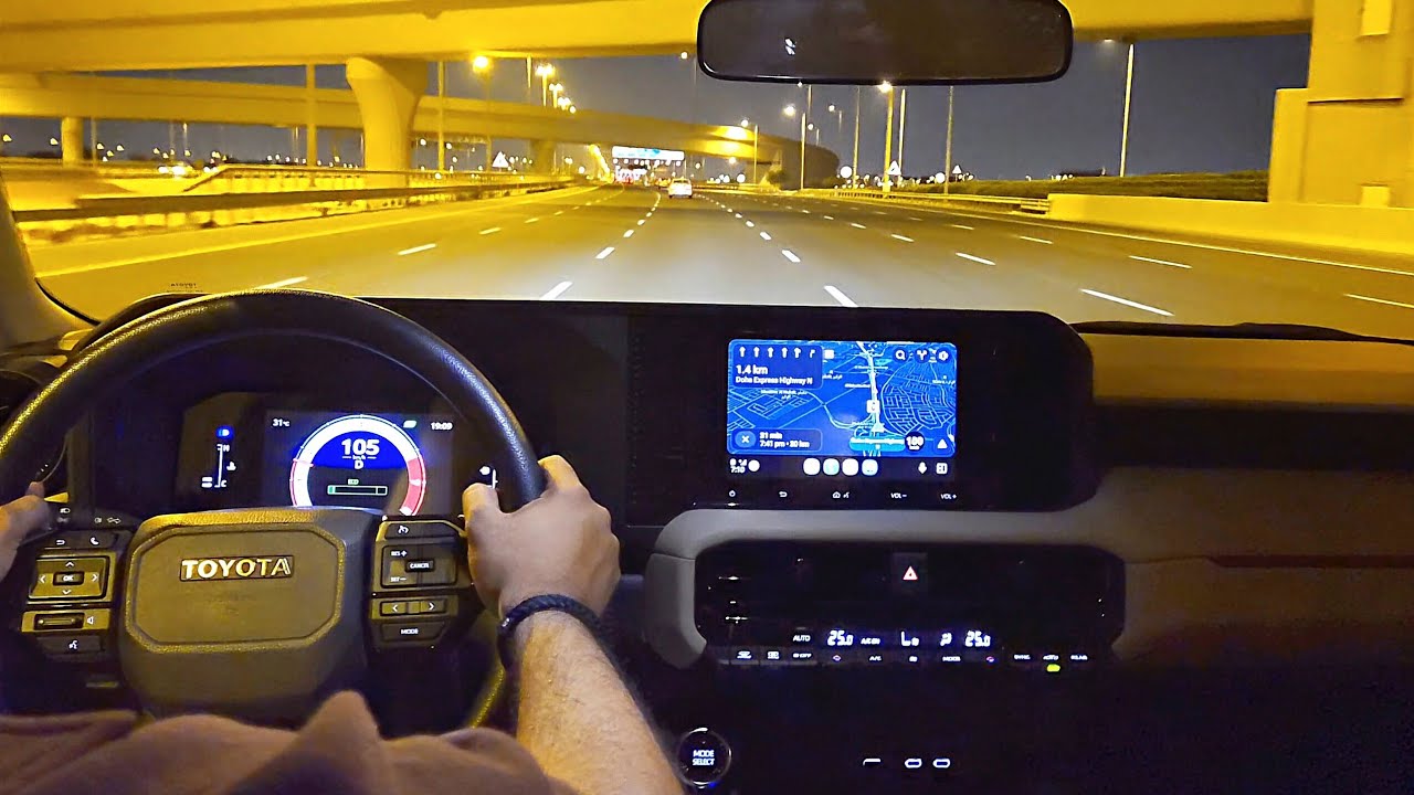 POV- 2025 Land Cruiser Prado|Highway Night Drive.(POWERFUL,SMOOTH) #pov #landcruiser #prado
