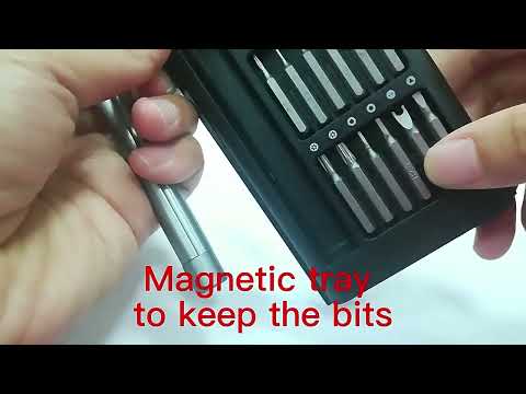 Набор мини отверток 24 в 1 для телефона радиотехники и точных работ, комплект магнитных бит из 25 предметов - фото 1 - id-p2396693905