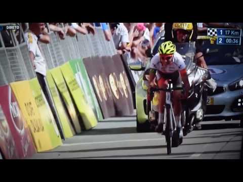 Volta a Portugal: Festejo antecipado de Wilson Diaz...a 17KM do Final