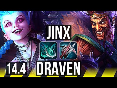 JINX & Milio vs DRAVEN & Neeko (ADC) | Legendary, Rank 9 Jinx | TR Challenger | 14.4