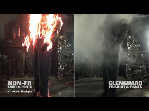 Non FR Shirt & Pants vs FR Work Wear - Flash Fire Testing