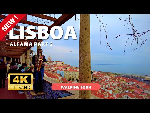 🇵🇹 Lisbon, Alfama part 2 – Walking Tour 4K – March 2023