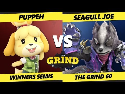 Smash Ultimate Tournament - Puppeh (Isabelle) Vs. Seagull Joe (Wolf) SSBU The Grind 60 Winners T 32