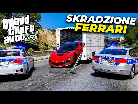 Polska Policja - KRADZIEŻ NAJNOWSZEGO FERRARI😲 | WRD