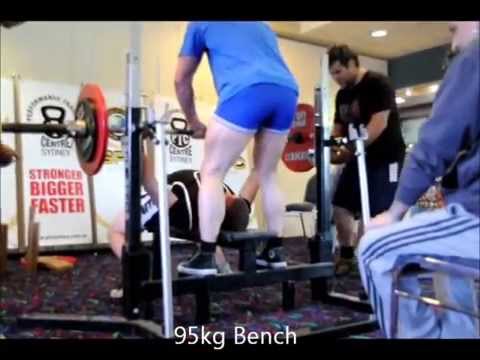 GPC Australia NSW state titles 2012 - Ray Carlisle 542kg total@84.7kg BW