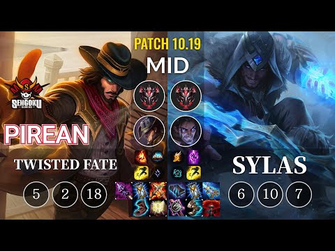 SG Pirean Twisted Fate vs Sylas Mid - KR Patch 10.19