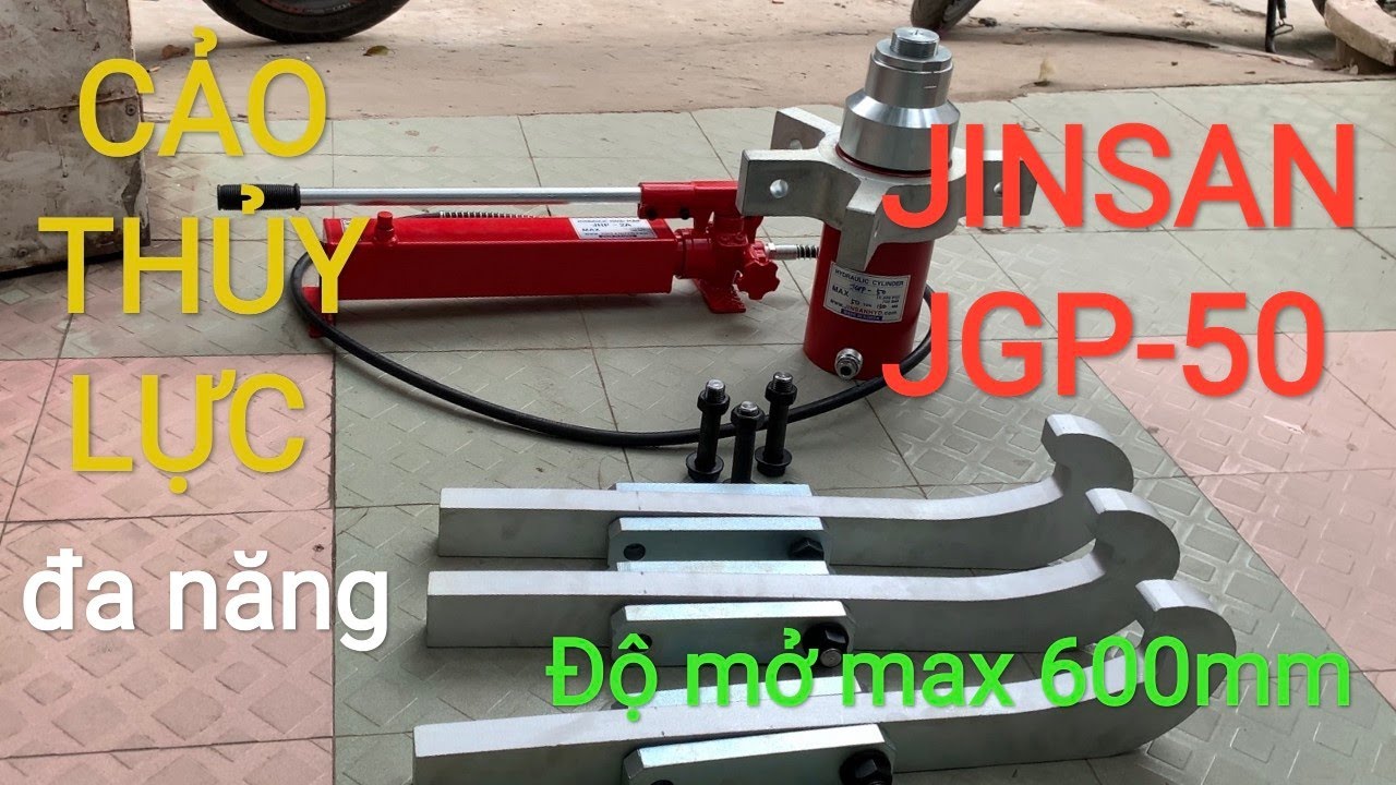 Video Cảo thủy lực 50 tấn JINSAN JGP-50 - Cảo thủy lực 50 tấn JINSAN JGP-50