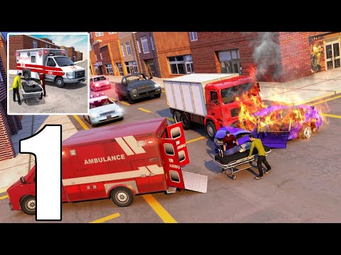 City Ambulance Emergency Rescue Simulator | GamePlay Walktrough Part 1 ( Android )