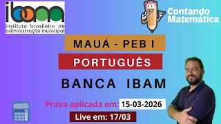 Português | Correção da prova de MAUÁ  - PEB I - banca IBAM
