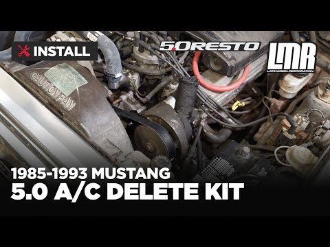 Fox Body Mustang A/C Delete Kit Install - 5.0Resto (85-93)