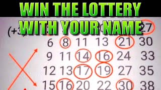 POWERFUL TECHNIQUE TO WIN LOTTO JACKPOTS WITH YOUR NAME - POWERBALL MEGAMILLIONS WINNER